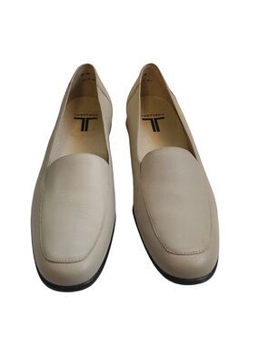 Trotters Shoes Beige Jenn Casual Leather Slip-On Loafers Size womens 11.5 N